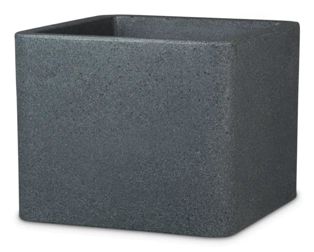 Scheurich Topfpflanzer – 29 × 29 × 23 cm – Kunststoff, schwarz/granit