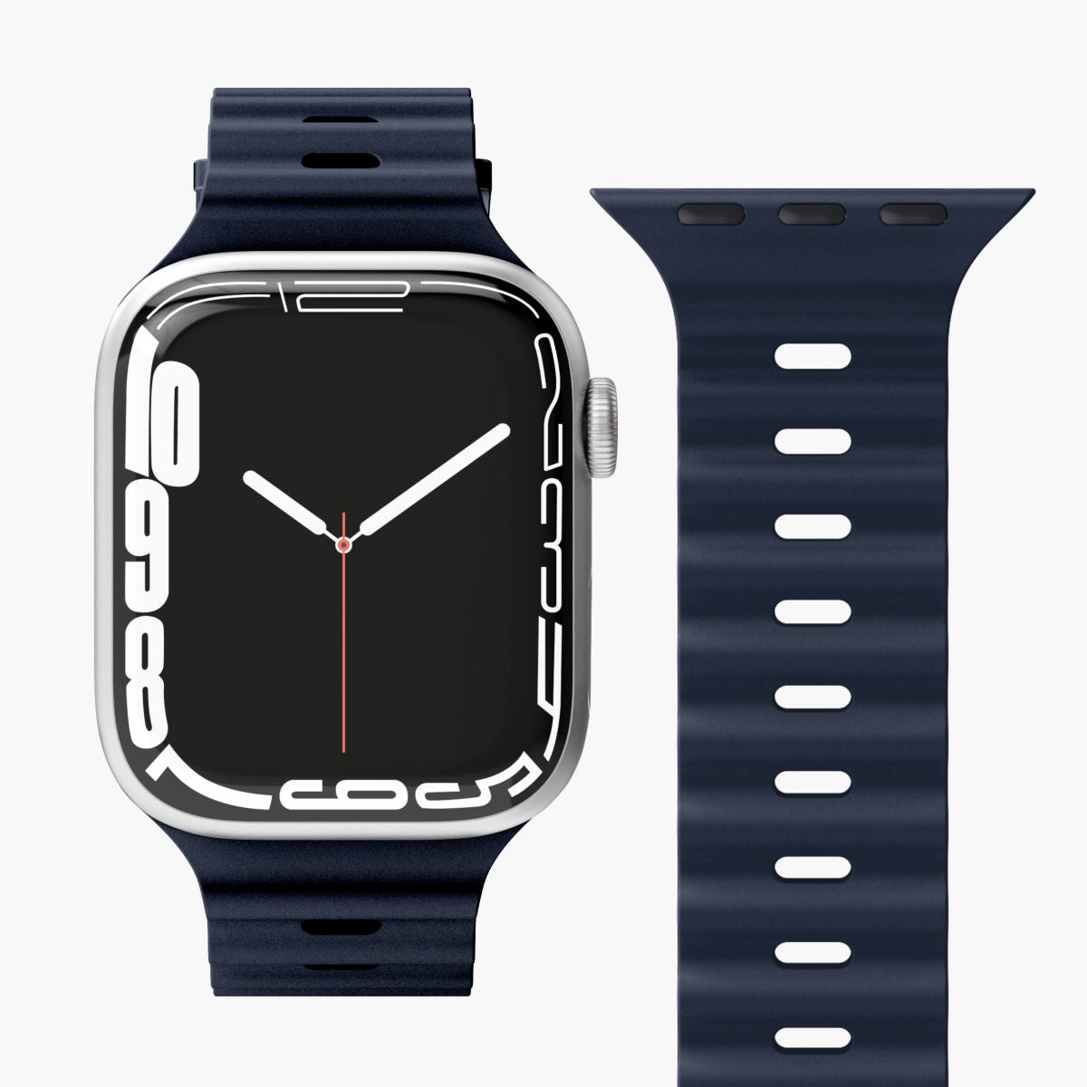 Vonmählen Wave Band 1 – Armband – für Apple Watch 40–42 mm, Navy, Elastomer (TPR)