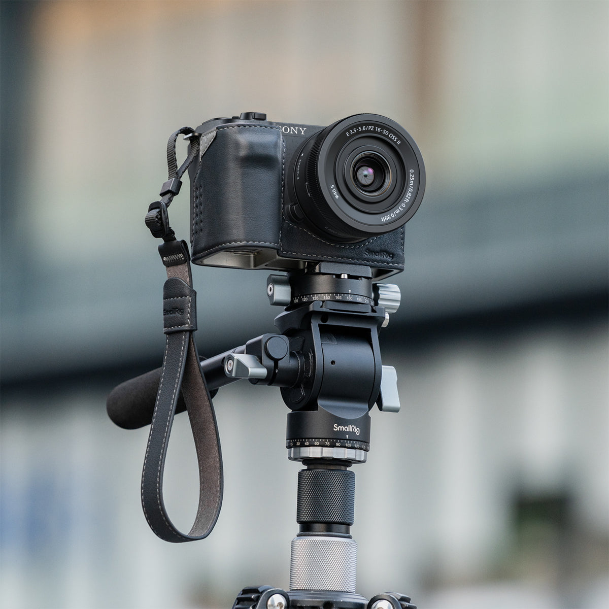 SmallRig 4777 Lederhüllen-Kit Gehäuse – Leder, Aluminium, Mikrofaser – für Sony ZV-E10 II – Schwarz