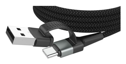 Ansmann Multi-Kabel – 4-in-1 USB-A/USB-C auf USB-C/Lightning 1,2 m, PD 60 W, geflochten – für iPhone/Android