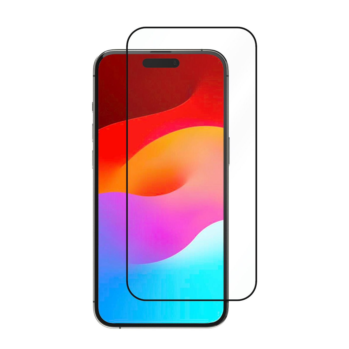 eSTUFF Displayschutz (Panzerglas), Full Cover – für iPhone 15
