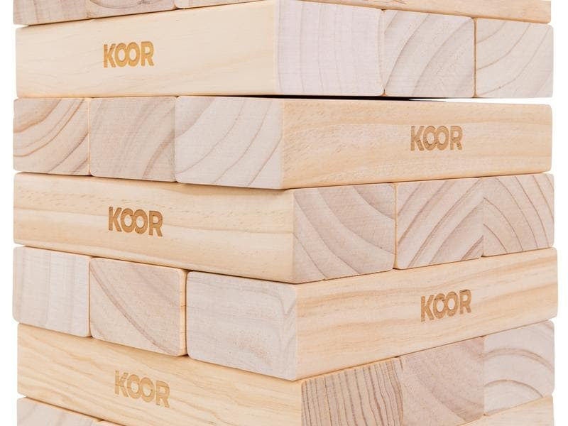 KOOR Kuujenga XXL – Geschicklichkeitsspiel, 2–6 Spieler, ab 6 Jahren, 15 Min., DE/FR/IT