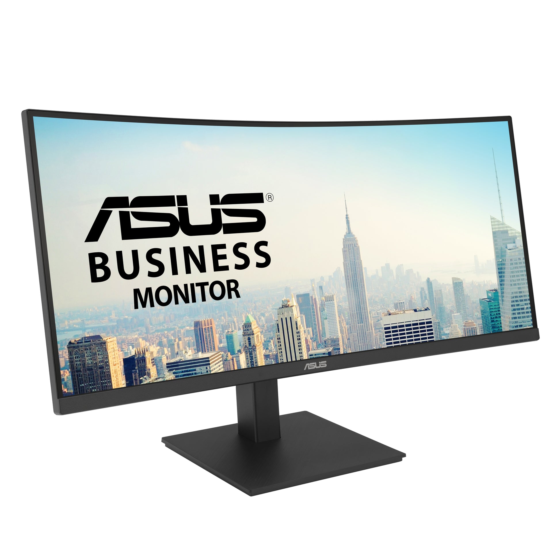 ASUS VA34VCPSR – 34" Curved, 3440 × 1440 (UWQHD), VA, 100 Hz, USB-C 96 W, LAN, HDR10