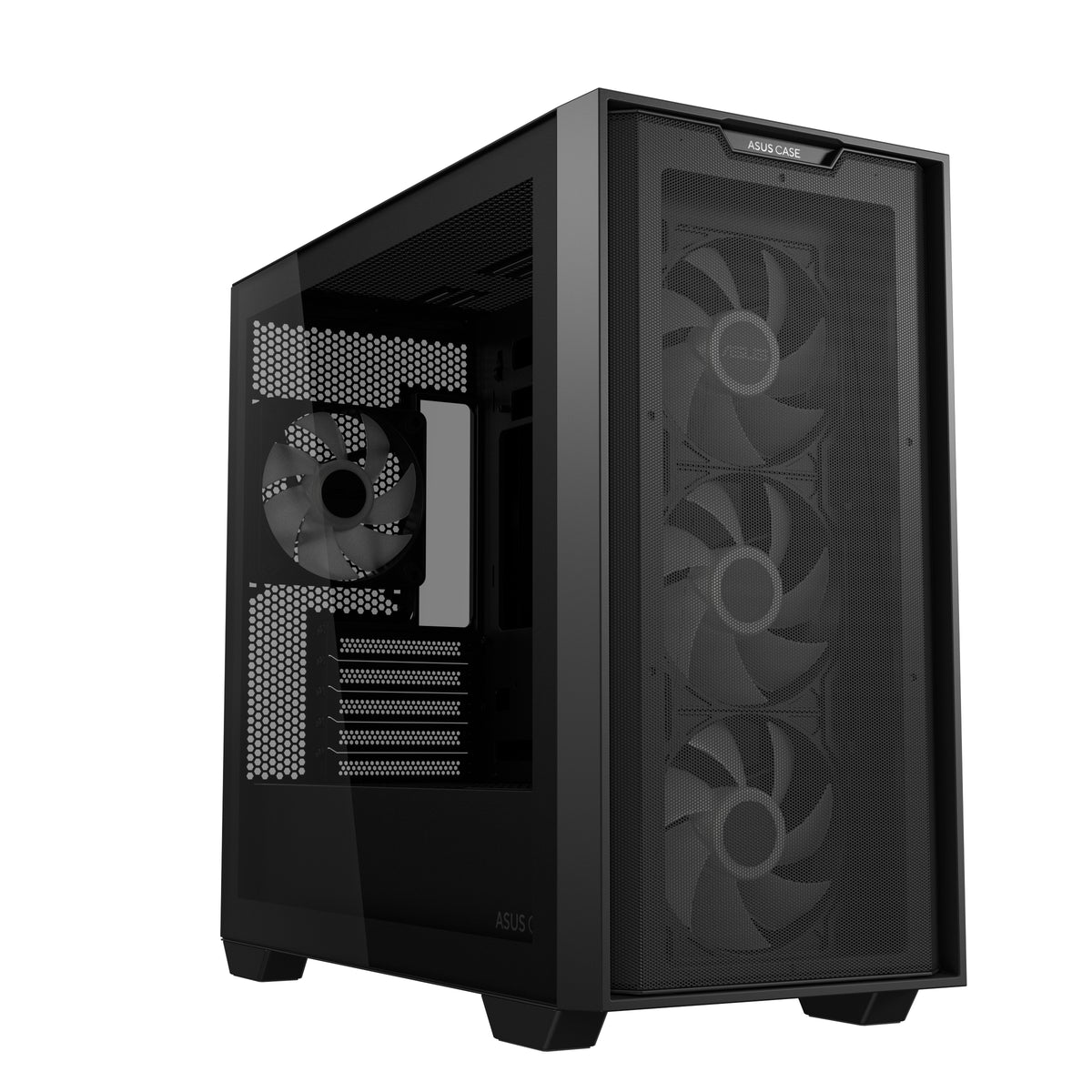 ASUS A21 PLUS TG ARGB (BTF) – PC-Gehäuse – Micro-ATX, Mini-ITX, Sichtfenster, 3×120/1×120 mm