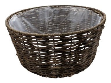 CHALET Schale – Rattan, braun – Ø 34 × 15 cm