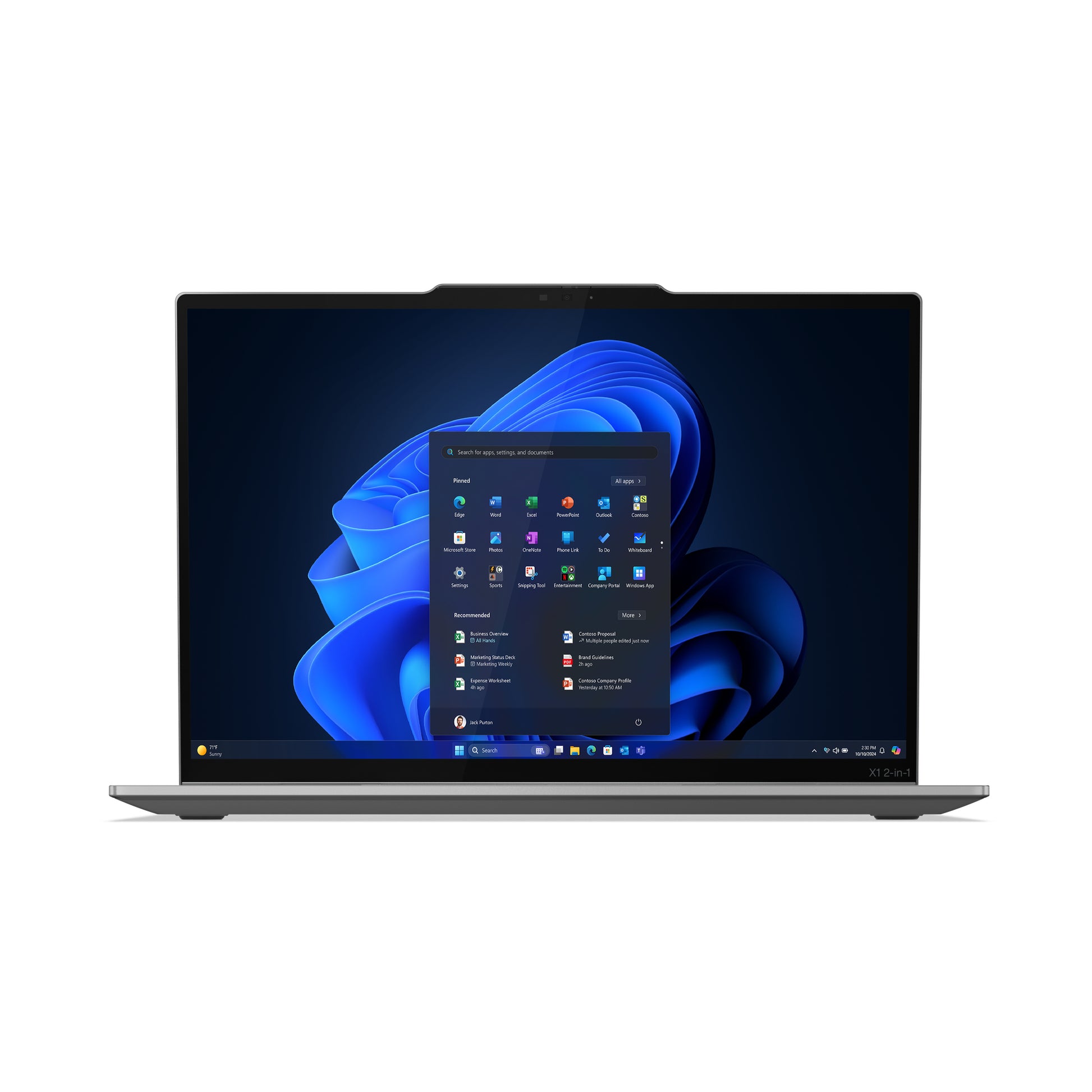 Lenovo ThinkPad X1 2-in-1 – 14", 1 TB, 32 GB RAM, WLAN, Windows 11 Pro, Grau, 10. Generation