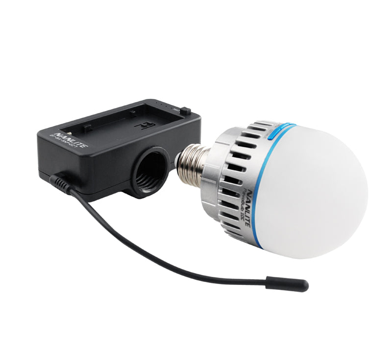 Nanlite BT-BA-SNP-E27 Adapter NP-F zu E27 – für PavoBulb 10C – Schwarz