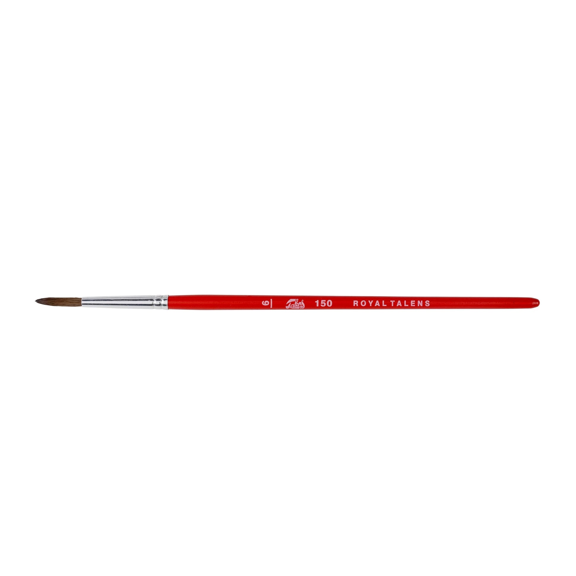 Talens Aquarellpinsel – Rot, 12er-Pack, Grösse 6