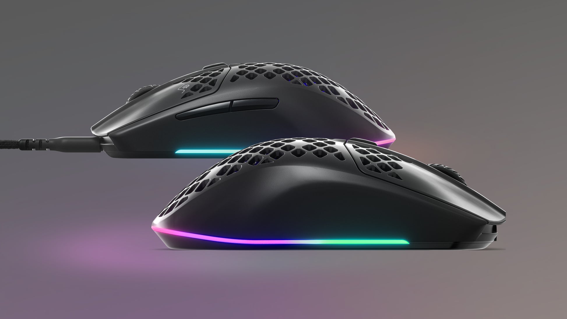 SteelSeries Aerox 3 – Gaming-Maus – Kabelgebunden (USB-C), 8500 DPI, RGB-Beleuchtung, rechts, Schwarz