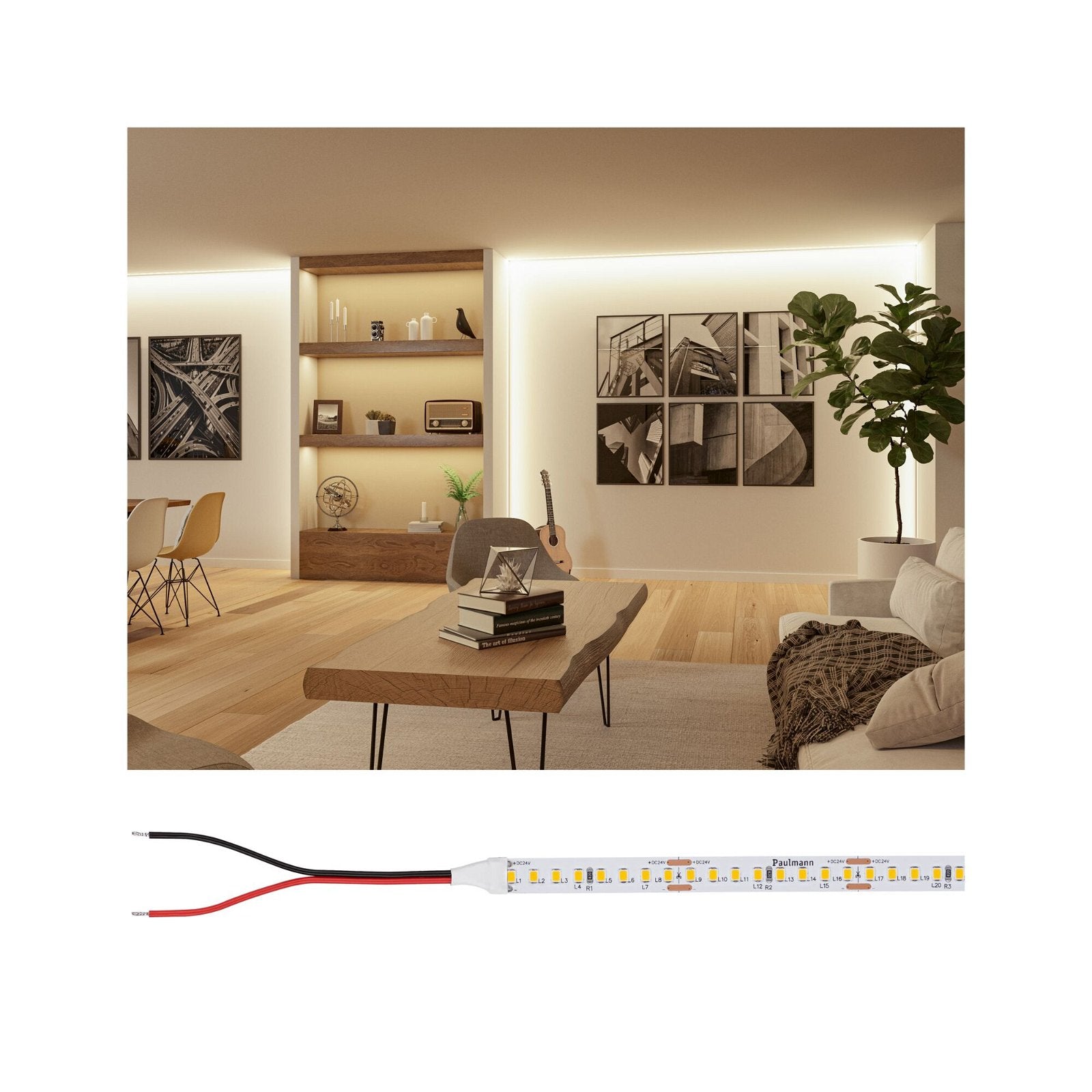 Paulmann LED-Strip Silver ProLED – 5 m, 7500 lm, 50 W, 2700 K, dimmbar, weiss