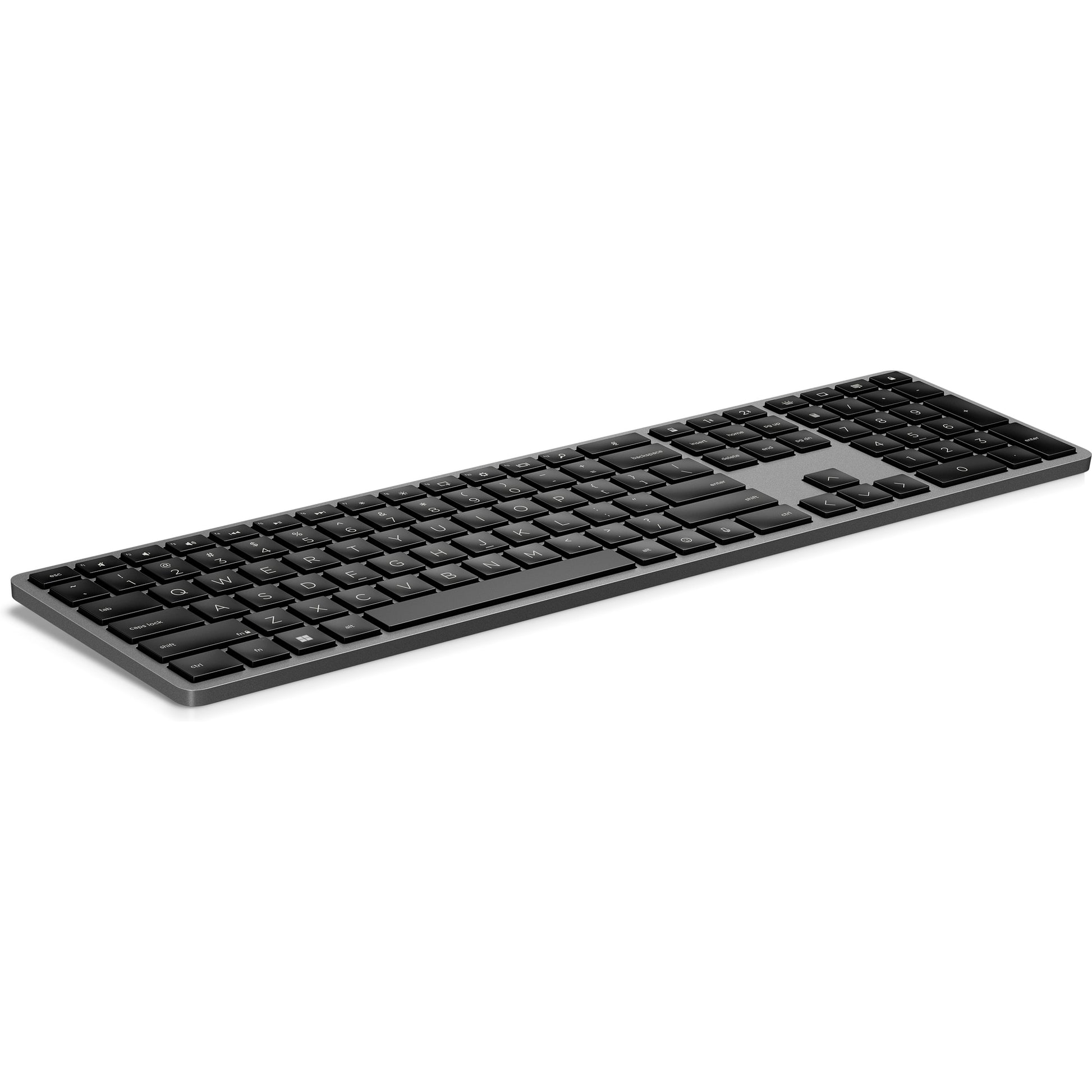 HP 975 – Tastatur – Bluetooth & 2,4 GHz (Nano-Empfänger) – USB-C – beleuchtet – Schwarz