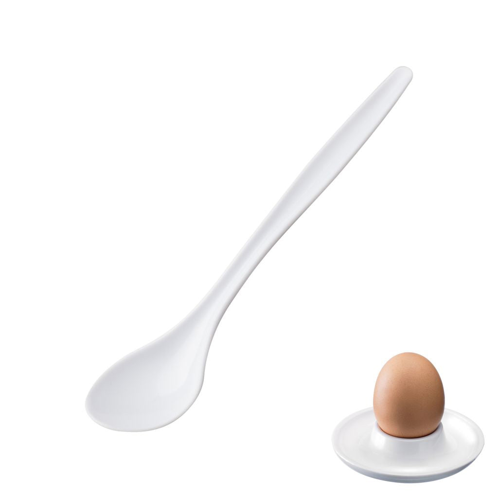 Westmark Eierlöffel – 6er-Set, 14,3 cm, Kunststoff, Weiss, spülmaschinenfest