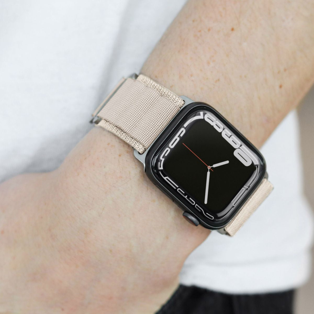 Vonmählen Action Loop Case 2 – Armband – für Apple Watch (diverse Grössen), Creme, Nylon