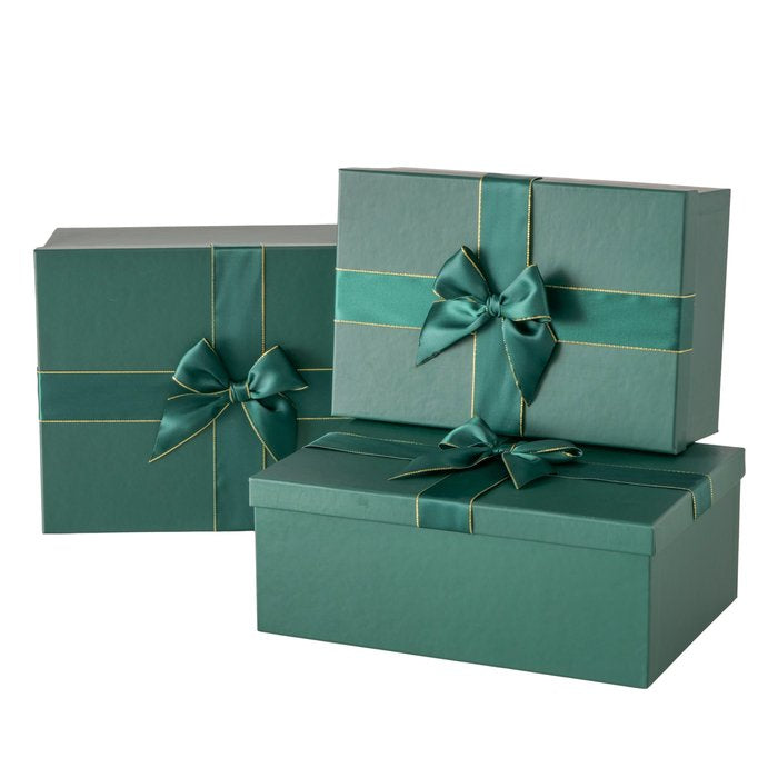 Boltze Geschenkpapierschleife – Grün, Gold – Papier – 3 Stk.