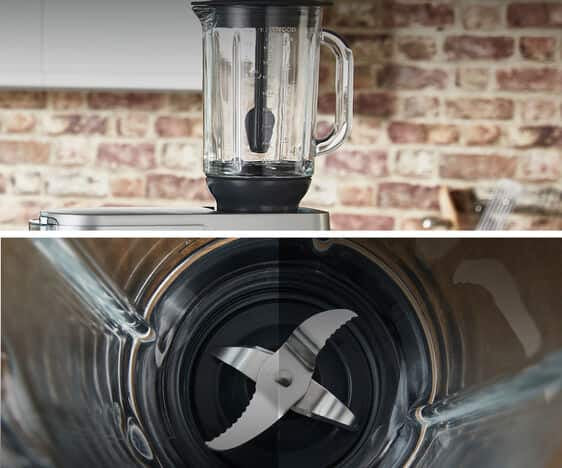 Kenwood Glas-Mixaufsatz KAH359GL – 1,6 l, für Chef, z. B. Classic KM330, Cooking Chef, Titanium Major KMM025