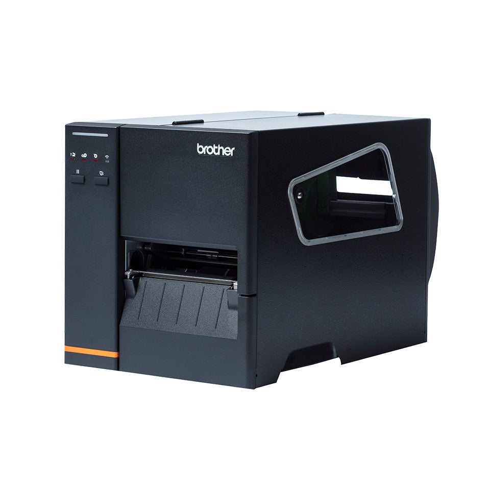 Brother TJ-4020TN – Etikettendrucker, Thermotransfer, USB, LAN, 203 dpi, 254 mm/s, für Etiketten bis 107 mm