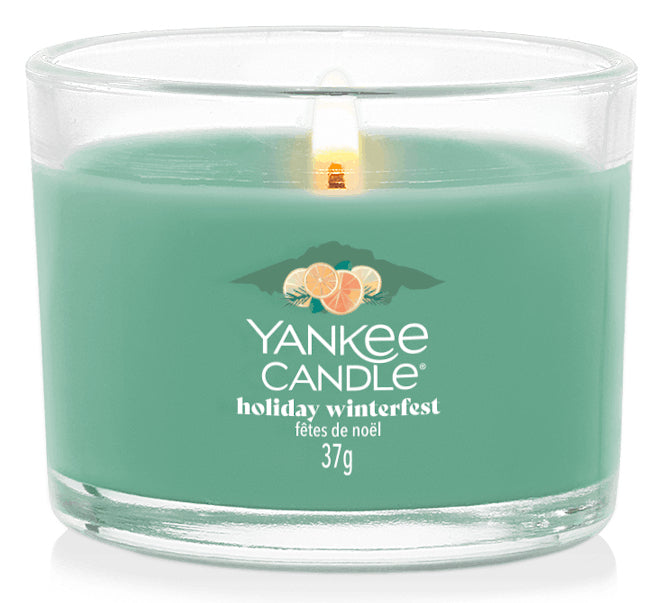 Yankee Candle Duftkerze – Tanne – Ø 5,4 × 4,5 cm – ca. 10 h