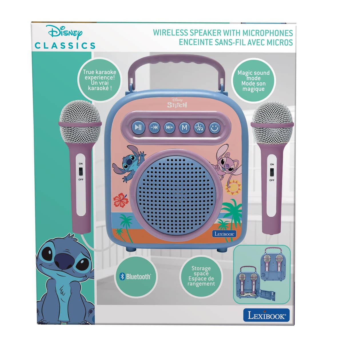 Lexibook BTC050D – Bluetooth-Lautsprecher – mit Mikrofon – Blau
