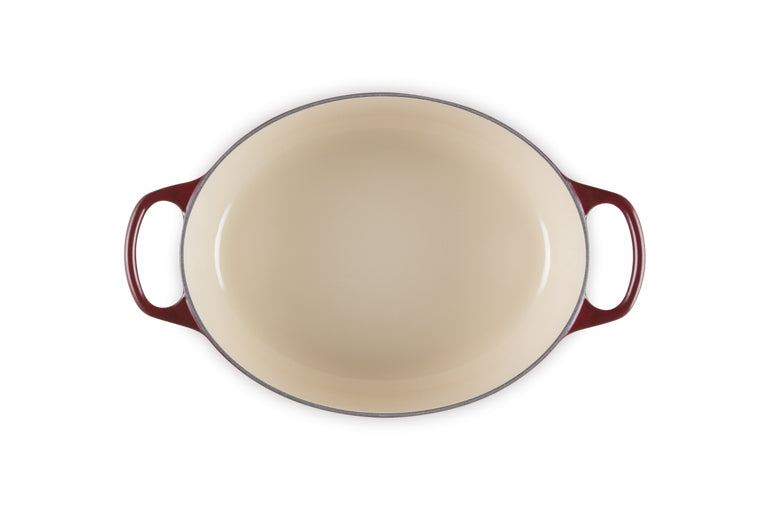 Le Creuset Kochtopf Signature Roaster – 4,7 l, Gusseisen, Emaille, für Induktion, Gas, Glaskeramik u. a., Rot