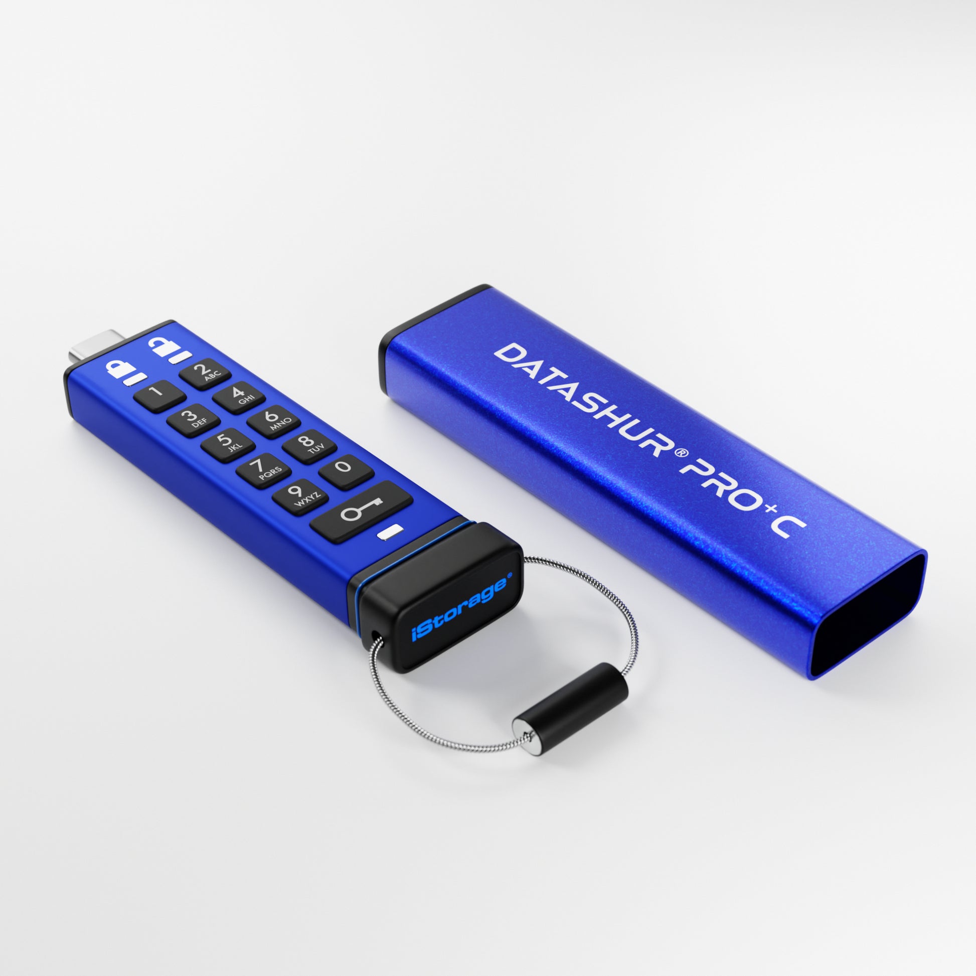 iStorage datAshur PRO+C USB-Stick 256 GB – USB-C 3.2 Gen 1, 310/246 MB/s, AES-256, FIPS 140-3 Level 3, IP68