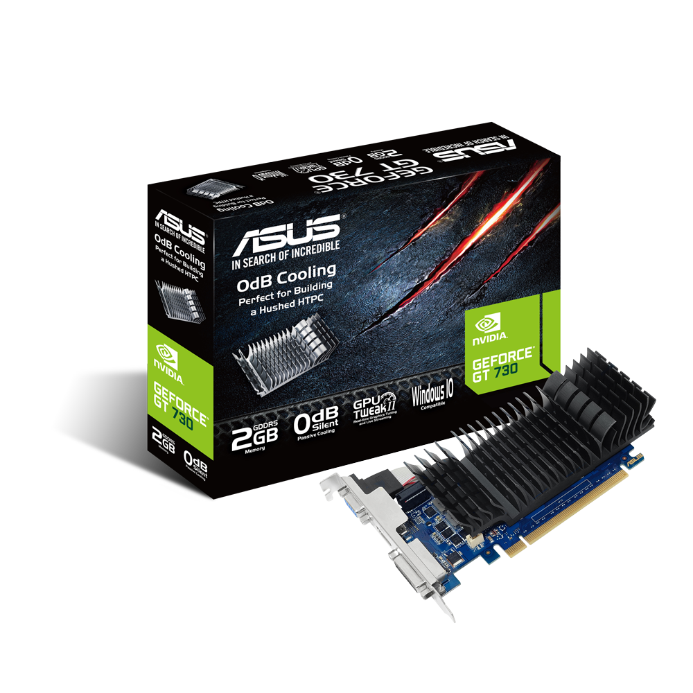 ASUS GT730-SL-2GD5-BRK – PCIe Grafikkarte – 1×HDMI, 1×DVI-D, PCIe 2.0