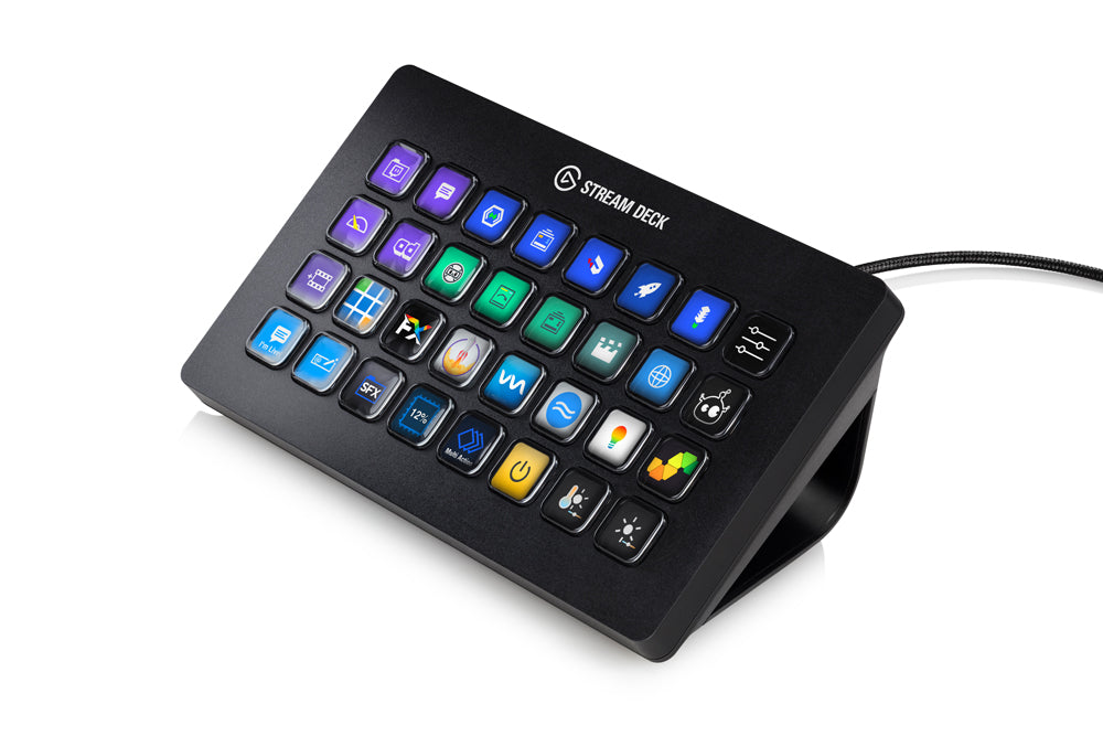 Elgato Stream Deck XL – Keypad-Steuerpult – kabelgebunden (USB 3.0) – Schwarz – für PC, Mac