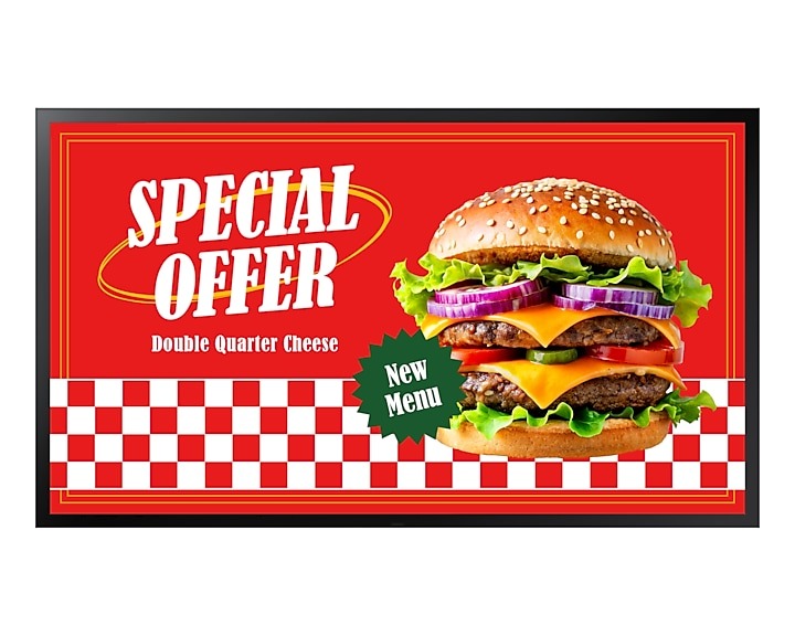 Samsung OH55DX – Signage-Display, 55", Full HD, 3500 cd/m², 24/7, Hohe Helligkeit