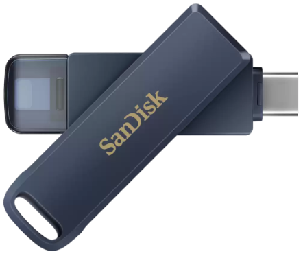 SanDisk iXpand Phone Drive USB-Stick – 64 GB, USB Type-C, Metallic Sky
