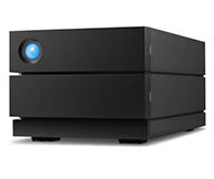 LaCie 2big RAID 16 TB – 2-Bay Desktop-DAS, USB-C (USB 3.2 Gen 2), RAID 0/1, JBOD
