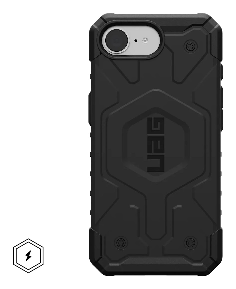 Urban Armor Gear UAG Pathfinder MS Backcover – für Apple iPhone 16, MagSafe, TPU, Schwarz, bis 5,4 m sturzsicher