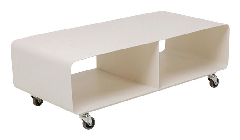 KARE Lounge TV-Möbel M – 90 × 42 × 30 cm – Stahl – Beige