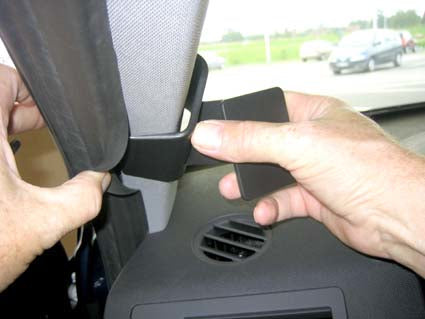 Brodit ProClip Befestigungssockel – für Opel Astra (2004–2009), Saturn Astra (2008–2009) – Schwarz, ABS