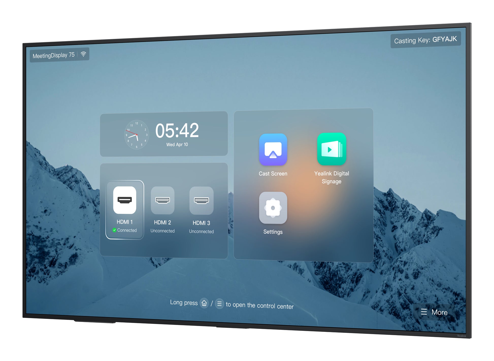Yealink MeetingBoard 75 – Interaktives Display, 75", LCD