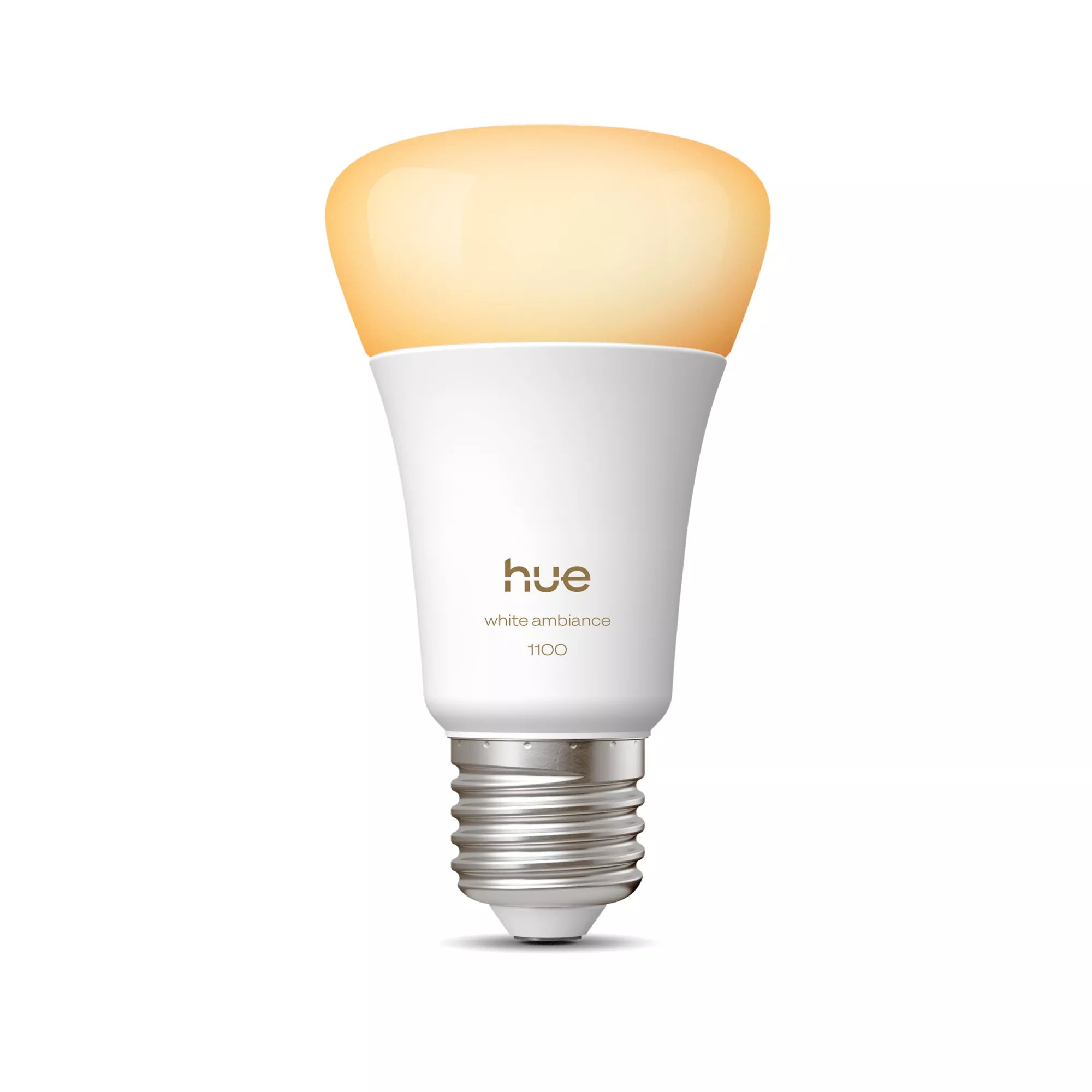 Philips by Signify Philips Hue Smart-Leuchtmittel E27 White Ambiance – 1100 lm, einstellbar, dimmbar, Bluetooth/Zigbee – Weiss