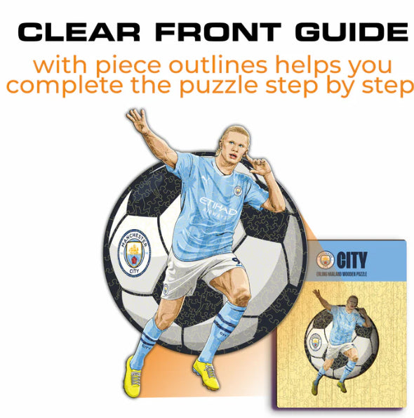 Iconic Puzzles Man City FC Erling Haaland – Formpuzzle, 1 Spieler, ab 10 J.