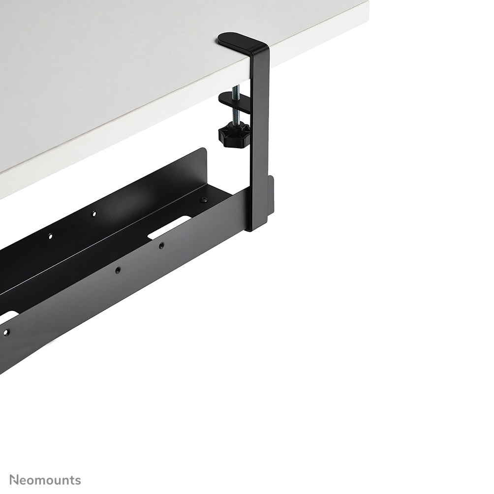 Neomounts ADS07-120BL Kabelwanne – Verstellbar 0,8–1,2 m – Klemmbefestigung, max. 5 kg – Schwarz