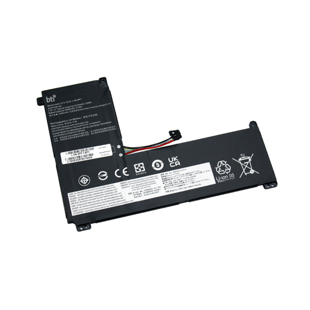 BTI Notebook-Akku – für Lenovo IdeaPad 1 14IGL05 – 32 Wh, 7,6 V (2 Zellen) – Schwarz