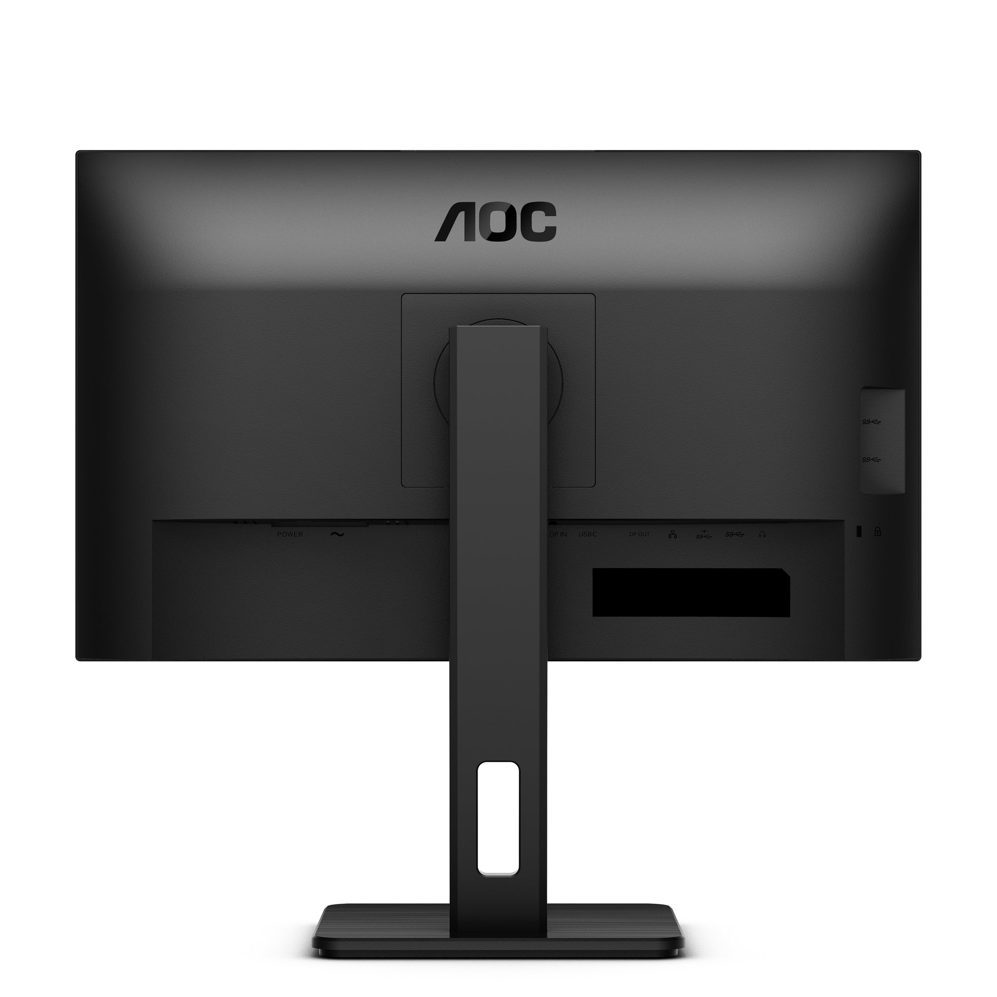 AOC Monitor, 23,8", 300 cd/m², Daisy Chain, USB-C, USB-Hub, Integrierte Lautsprecher, VESA 100 × 100, Schwarz
