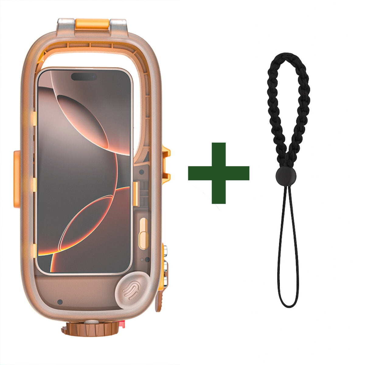 4smarts Wasserdichte Smartphone-Tasche – für Smartphones – Orange – Kunststoff – wasserdicht (15 ATM)