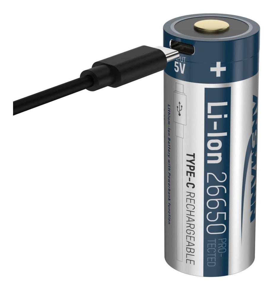 Ansmann Taschenlampe Pro 3000R – 3200 lm, 213 m, IP67, USB, Akku 5100 mAh, 6 Modi – Schwarz