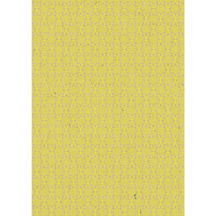 Clairefontaine Geschenkpapier Kraft Neon, Motive sortiert – 70 cm × 2 m – 70 g/m² – 1 Stk.