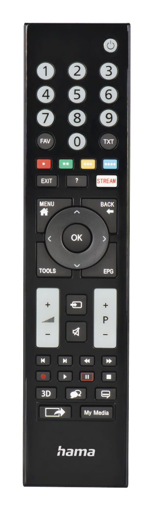 Hama TV-Fernbedienung – für Grundig, IR, schwarz