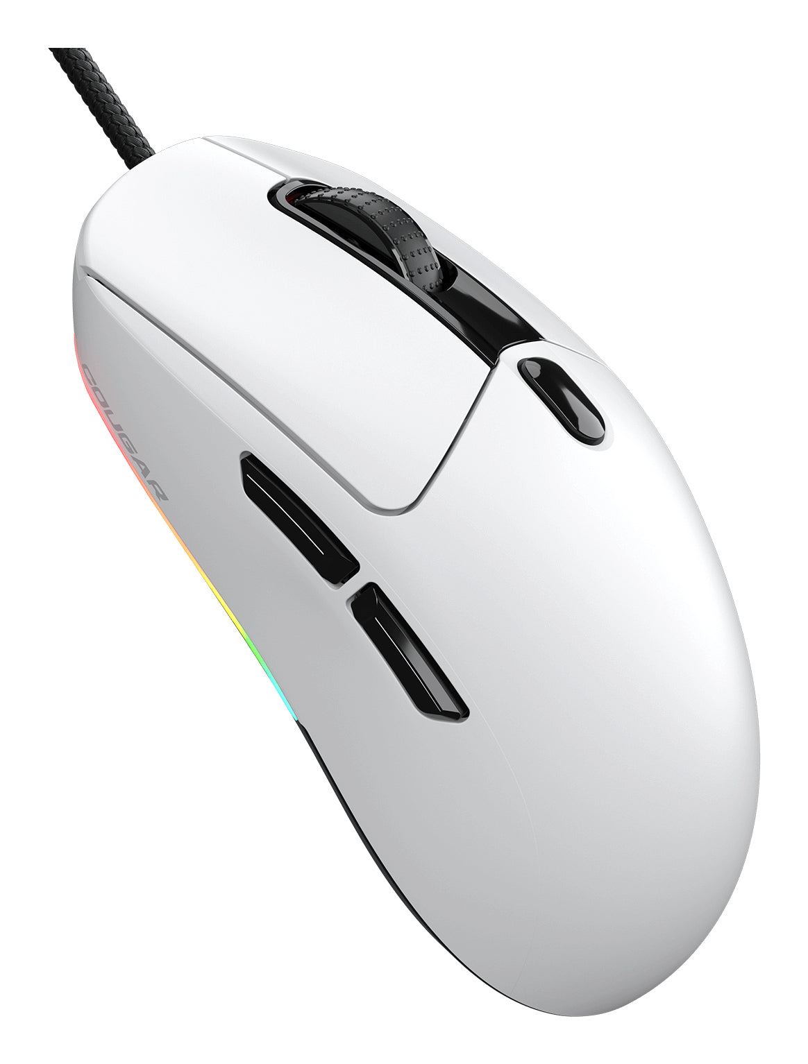 COUGAR Gaming Minos NEO – Gaming-Maus – Kabelgebunden (USB‑A), 6200 DPI, RGB-Beleuchtung, beidhändig, Weiss