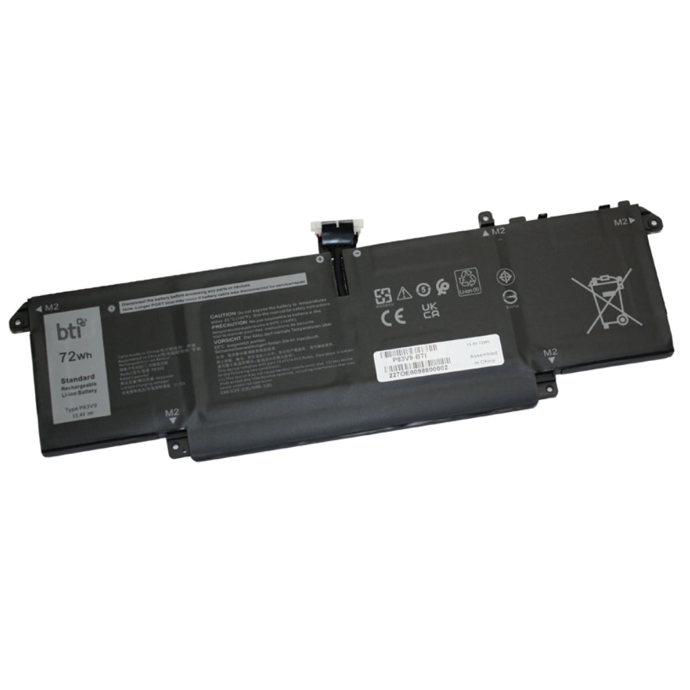 BTI Notebook-Akku – für Dell Precision 5470/5480 – 72 Wh, 15,4 V (4 Zellen) – Schwarz