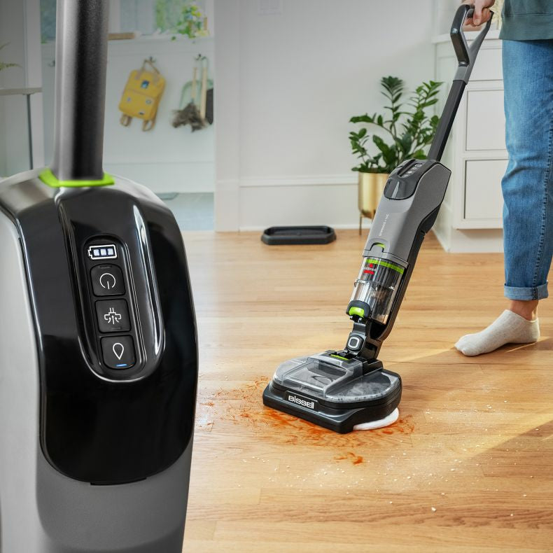 Bissell Akkustaubsauger SpinWave + Vac Pet Pro (3898N), mit Wischfunktion – 70 min, Behälter 0,4 l