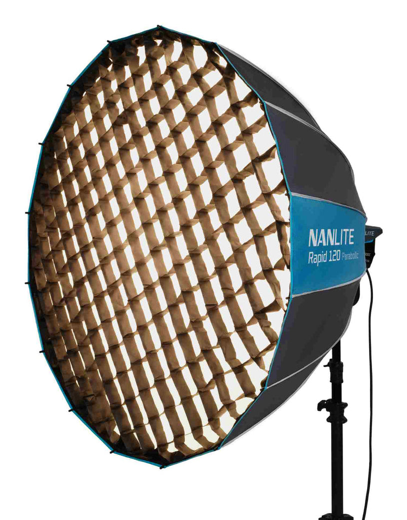 Nanlite Rapid Parabolische Softbox 120 cm – für Bowens-Mount – Schwarz