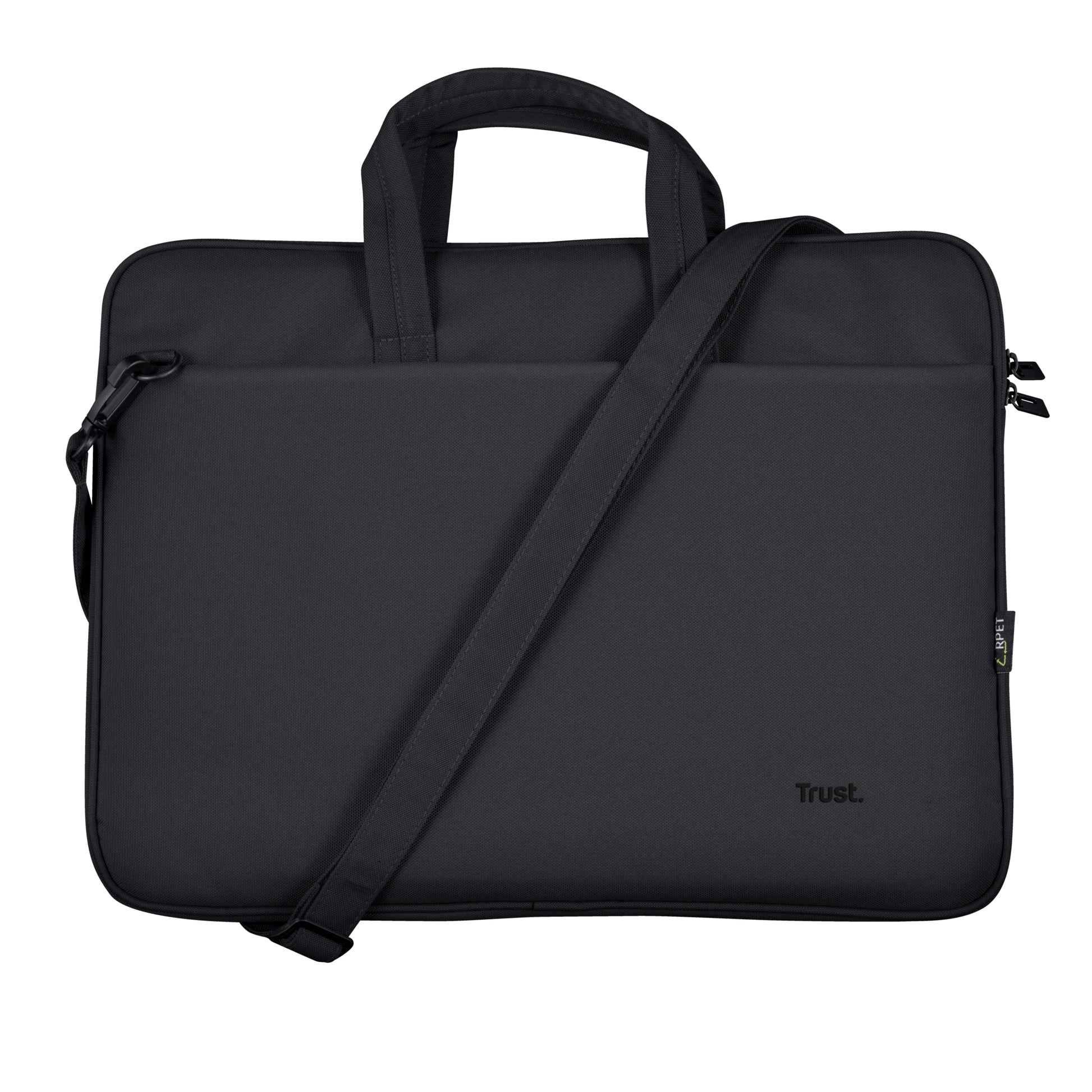 Trust Notebook-Tasche für Notebooks bis 16" – Trolley-Band, abnehmbarer Schultergurt – Schwarz