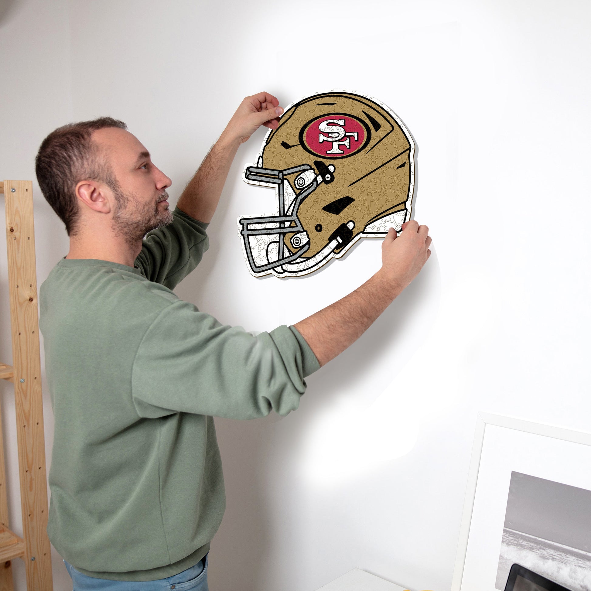 Iconic Puzzles San Francisco 49ers Helm (Grösse S) – Logikspiel, ab 10 Jahren, 180 Min