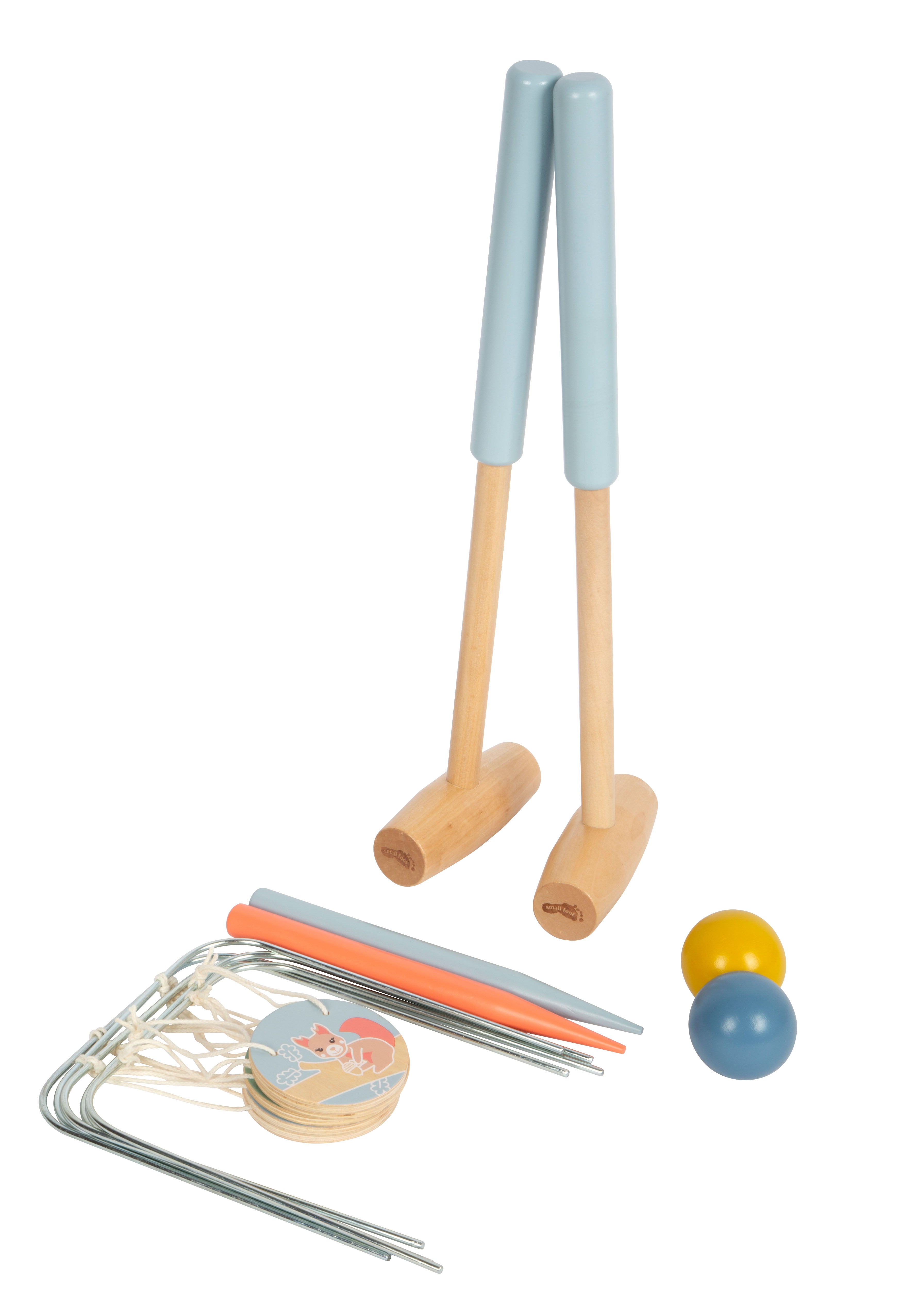 Small foot Krocket Garden Buddies – Krocket – 4 × 45 × 12 cm – 1 Stück – ab 3 J. – Holz – mehrfarbig