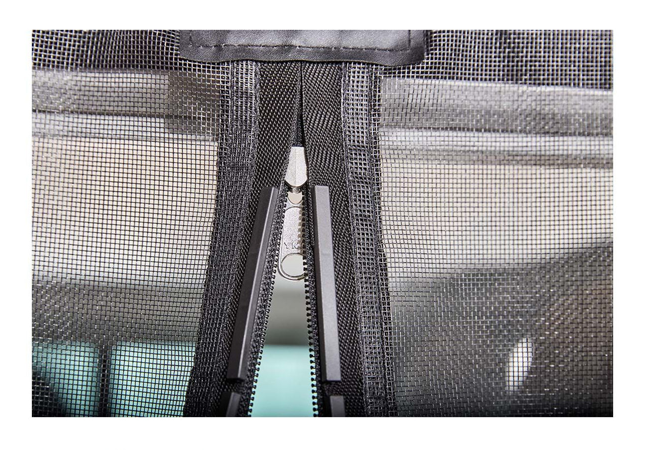 VanQuito 1976-MAG-LINKS Insektenschutznetz – Schwarz – PVC – Magnetverschluss – für Ford (Fahrerseite links)